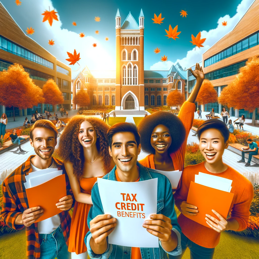 Students are happy as they have tax credit and pay less taxes in Canada and their accountant is helping them